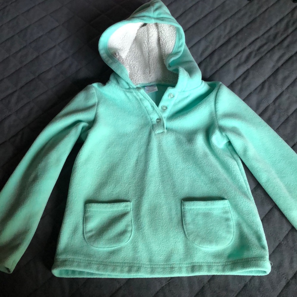 Mint Green Fleece Hoodie